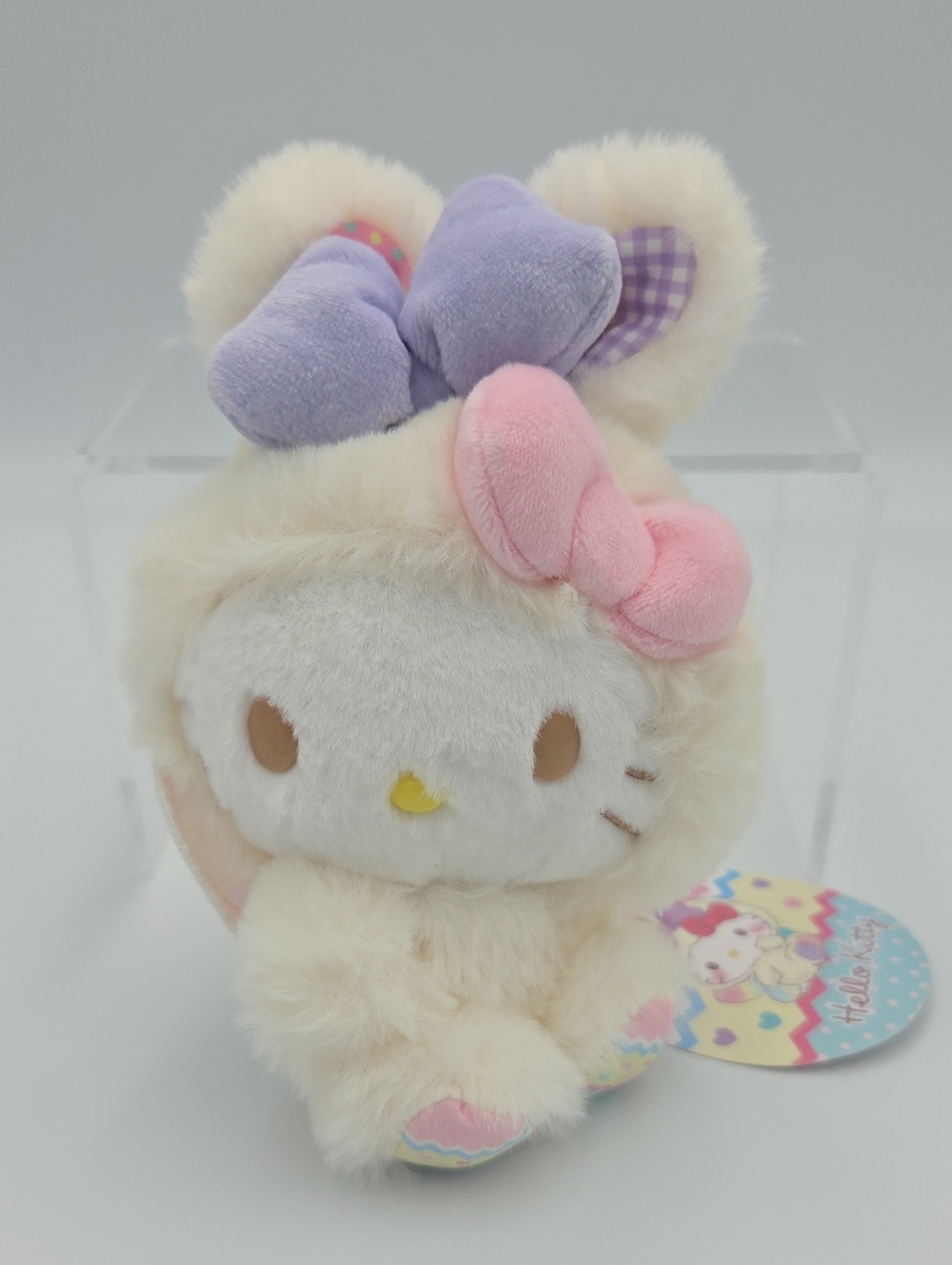 Hello Kitty White Easter Bunny Mini Plush Keychain with Wings 2024 7"